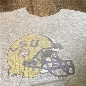 Gray faded LSU shirt